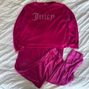 Juicy Couture Fuchsia Lounge/Pajama Set XL